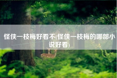 怪侠一枝梅好看不(怪侠一枝梅的哪部小说好看)