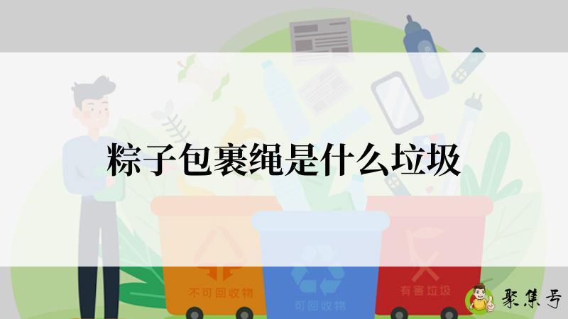 详细阅读:粽子包裹绳是什么垃圾 粽子包裹绳是什么垃圾