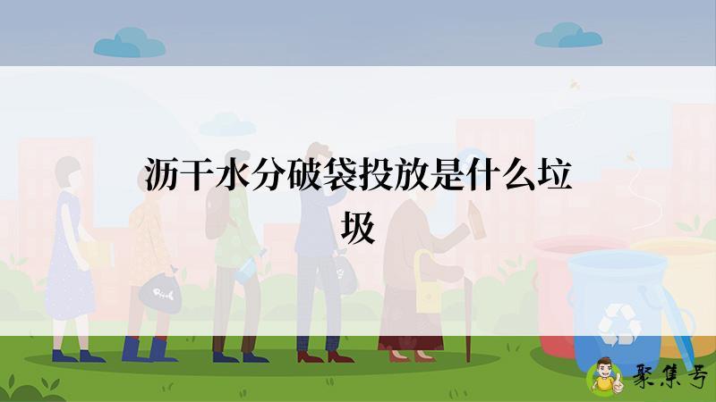 详细阅读:沥干水分破袋投放是什么垃圾 沥干水分破袋投放是什么垃圾
