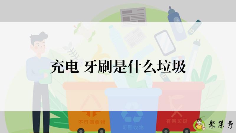 充电 牙刷是什么垃圾