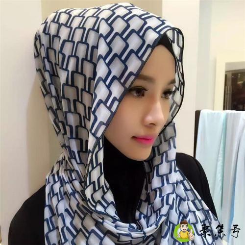 穆斯林长巾简单的戴法