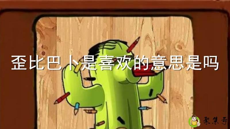 歪比巴卜是喜欢的意思是吗