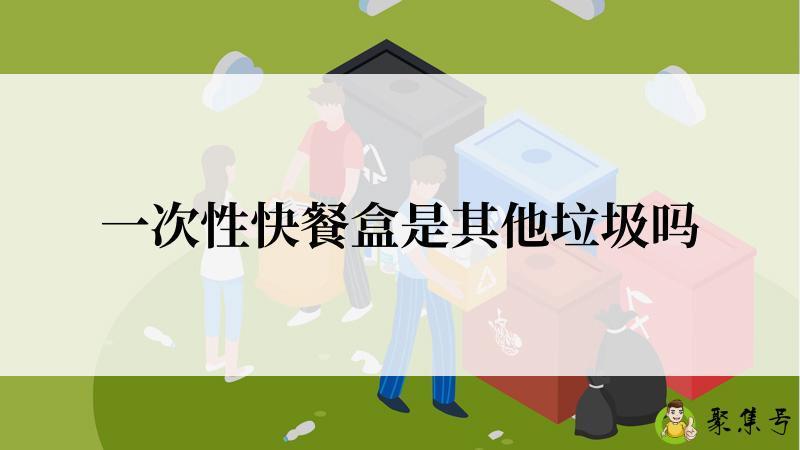 一次性快餐盒是其他垃圾吗