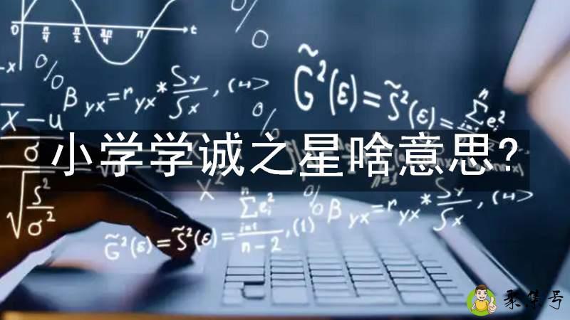 小学学诚之星啥意思-