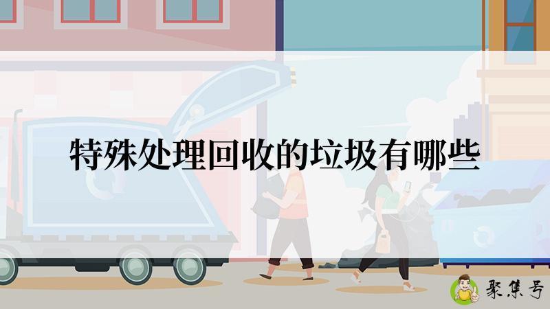 特殊处理回收的垃圾有哪些