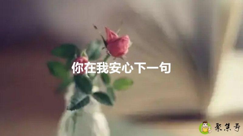 详细阅读:你在我安心下一句 你在我安心下一句