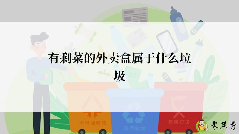 有剩菜的外卖盒属于什么垃圾