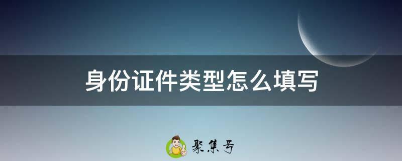 身份证件类型怎么填写