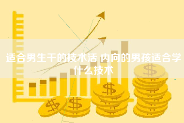 适合男生干的技术活 内向的男孩适合学什么技术