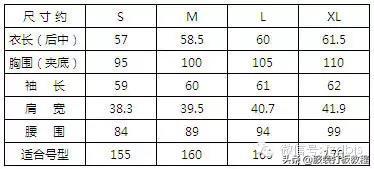 服装的加放松量尺码对照表才智服装制版总结