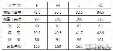 服装的加放松量尺码对照表才智服装制版总结