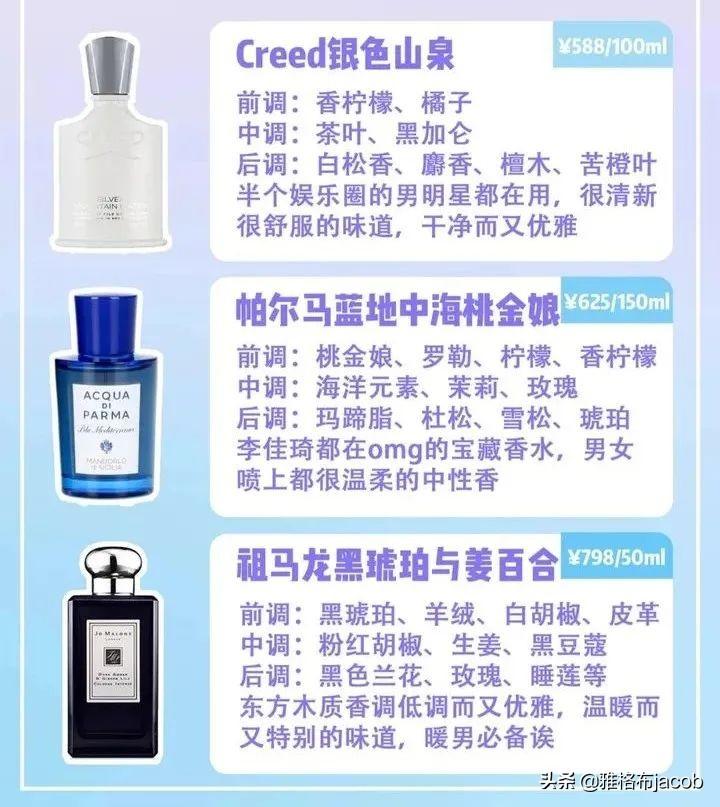 0差评男生香水推荐|送男友不踩雷