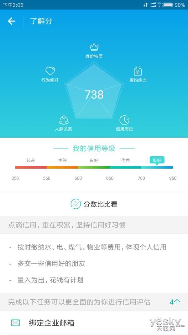 支付宝芝麻信用分有什么用?哪些方式可涨分?