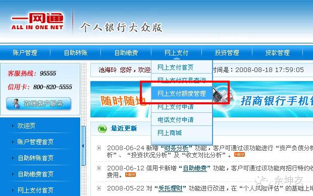 国内几大银行:网上银行开通和使用基础