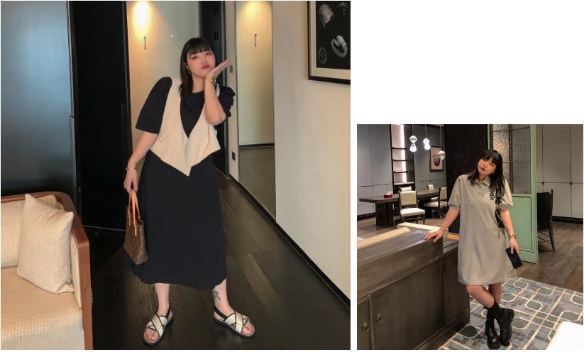 今日微胖女孩,大码女装轻松穿出性感可爱风