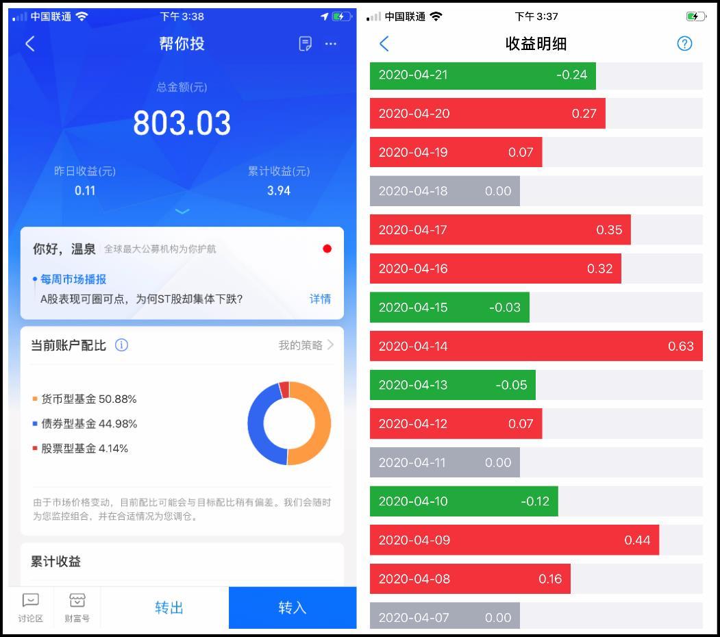 首月真实收益率实测,支付宝上线的“帮你投”值得投吗?
