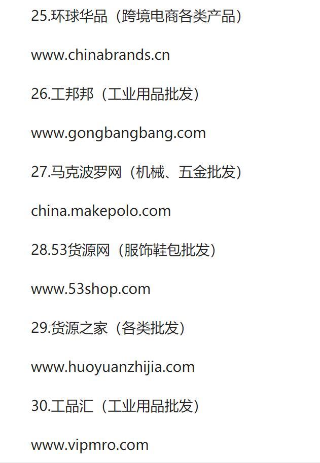 不管你做不做电商,这36个货源网,你必须得知道