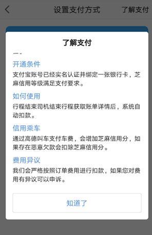 支付宝高德打车怎么使用 如何设置免密支付