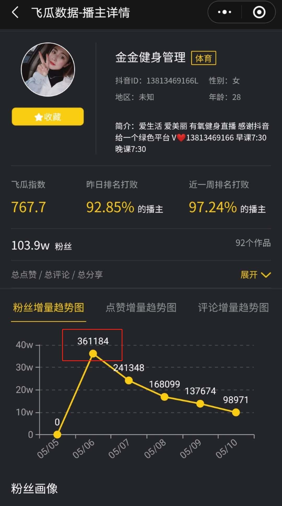 1周抖音涨粉100万+,她竟然只用8个字就能轻松涨粉?