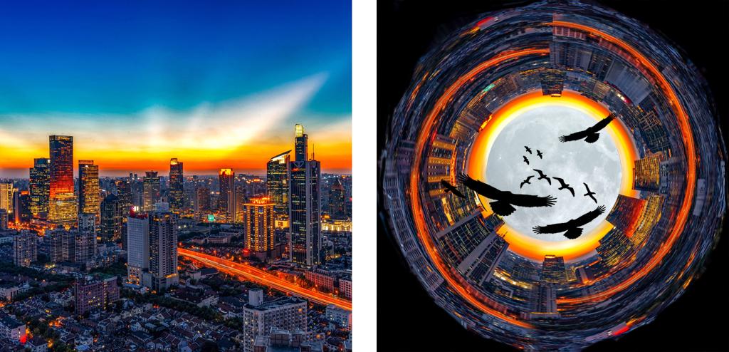 PS黑洞效果怎么做（打造玄幻黑洞星空城市教程）