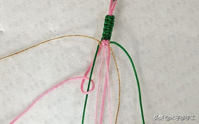 时下非常火的桃花手链,这么详细的编织教程,你还怕学不会吗