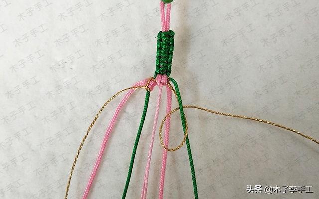 时下非常火的桃花手链,这么详细的编织教程,你还怕学不会吗