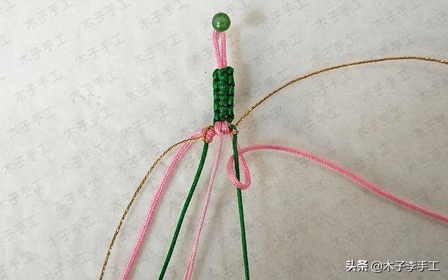 时下非常火的桃花手链,这么详细的编织教程,你还怕学不会吗