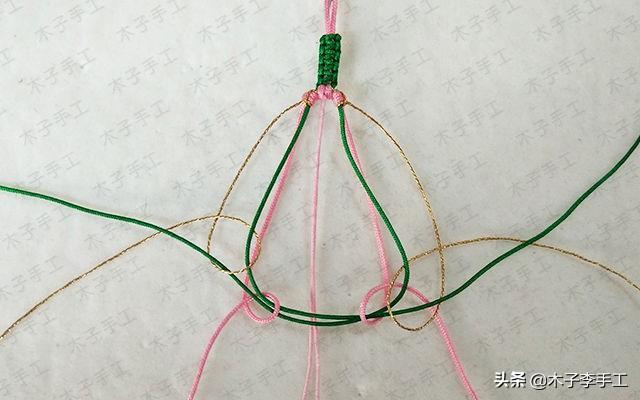 时下非常火的桃花手链,这么详细的编织教程,你还怕学不会吗