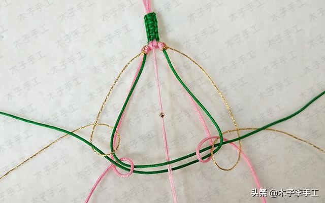 时下非常火的桃花手链,这么详细的编织教程,你还怕学不会吗