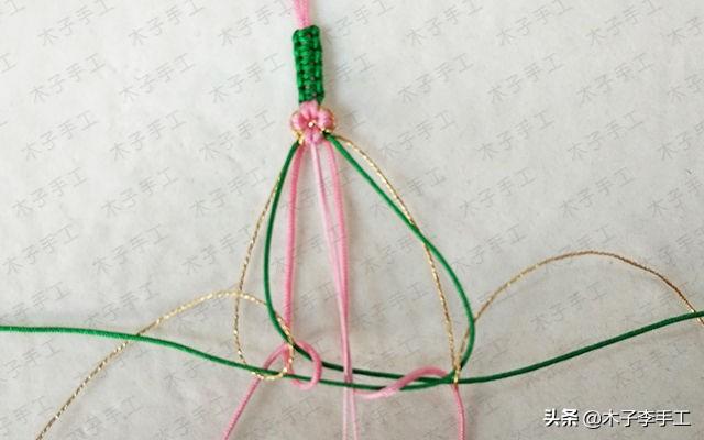 时下非常火的桃花手链,这么详细的编织教程,你还怕学不会吗