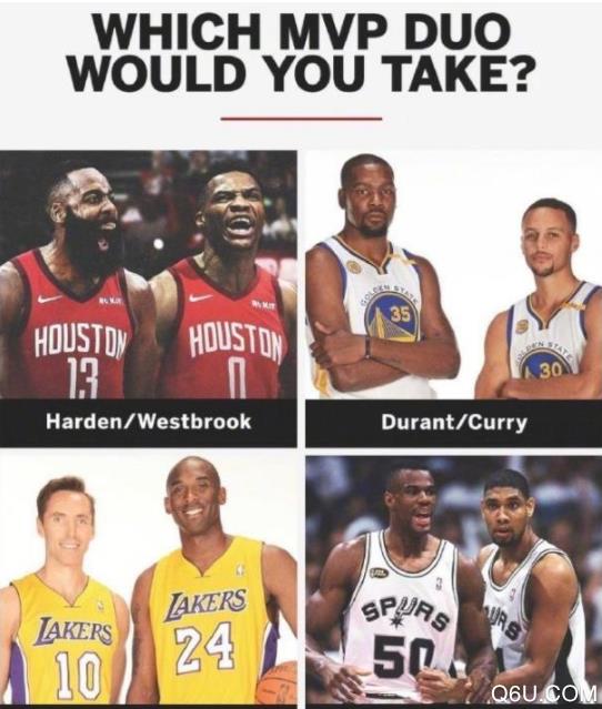 NBA史上最强双MVP组合是哪一对 你最看好谁