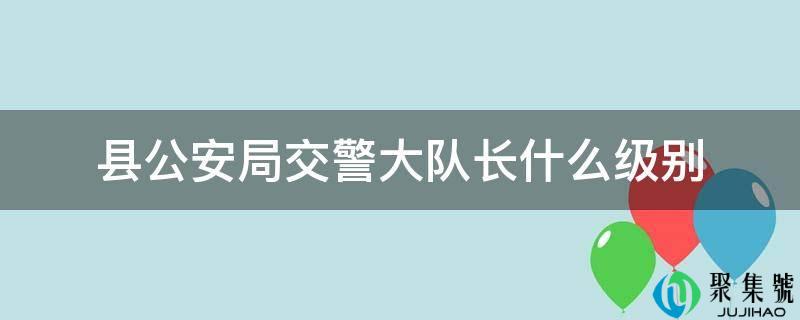 县公安局交警大队长什么级别