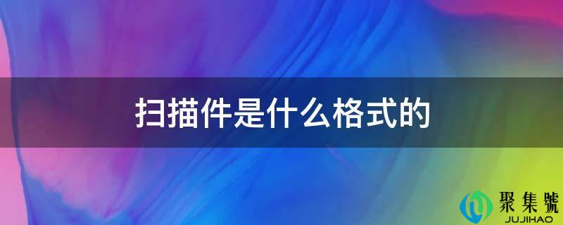 扫描件是什么格局的