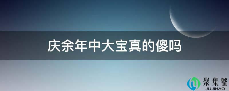 庆余年中大宝实的傻吗