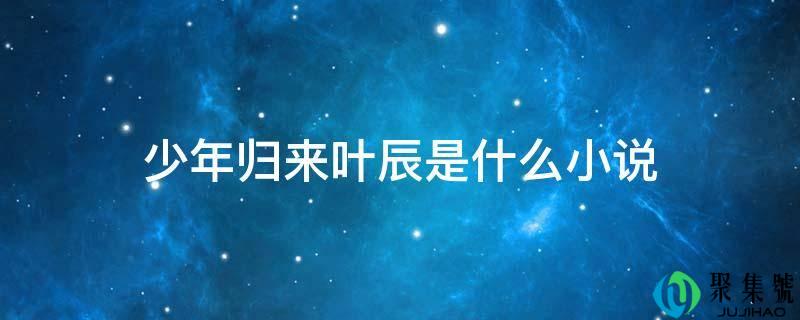 少年归来叶辰是什么小说