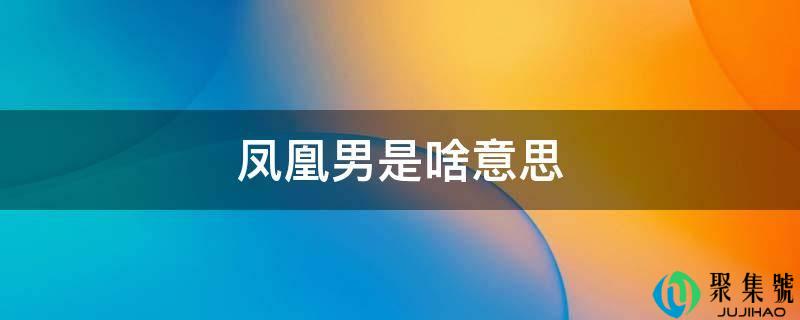 凤凰男是啥意思