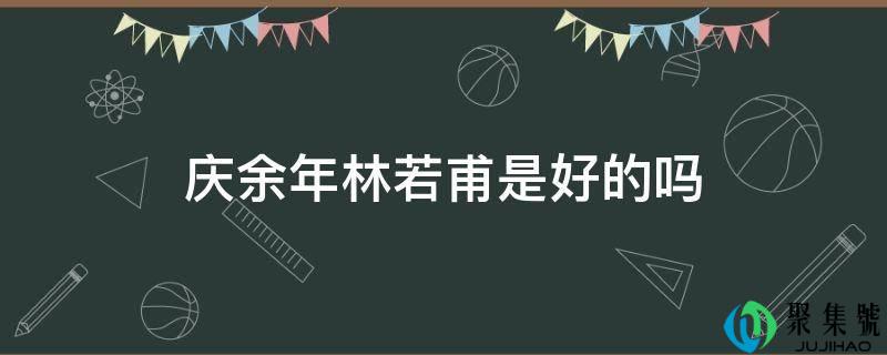 庆余年林若甫是好的吗