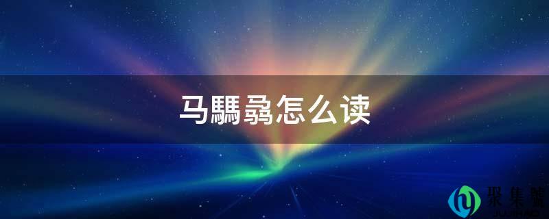 马騳骉怎么读