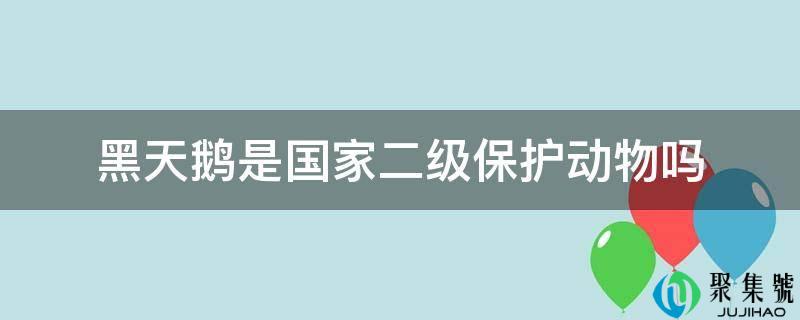 黑天鹅是国度二级庇护动物吗