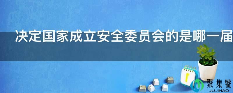 决定国度成立平安委员会的是哪一届会议