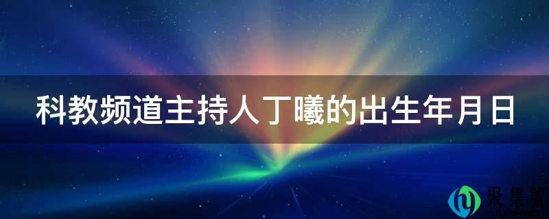 科教频道主持人丁曦的出生年月日