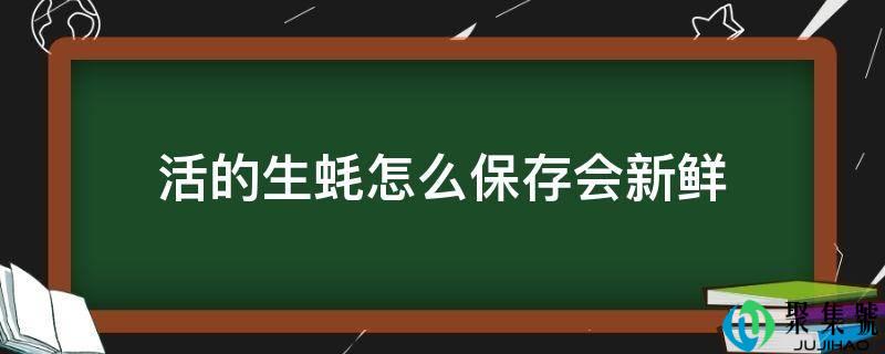 活的生蚝怎么保留会新颖