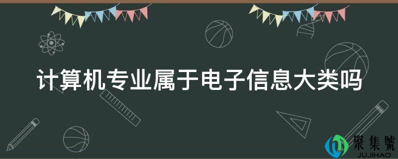 计算机专业属于电子信息大类吗