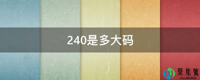 240是多大码怎么计算(240是多大码数)