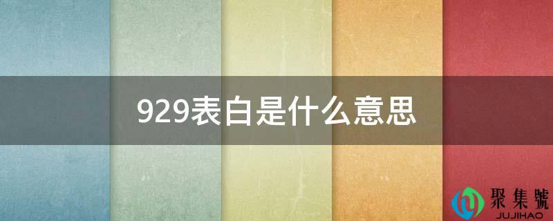 929剖明是什么意思