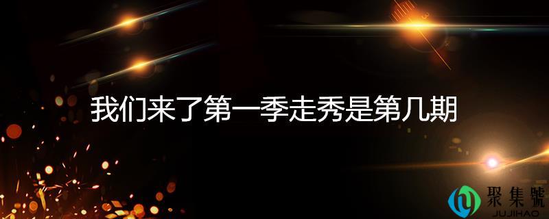 我们来了第一季走秀是第几期