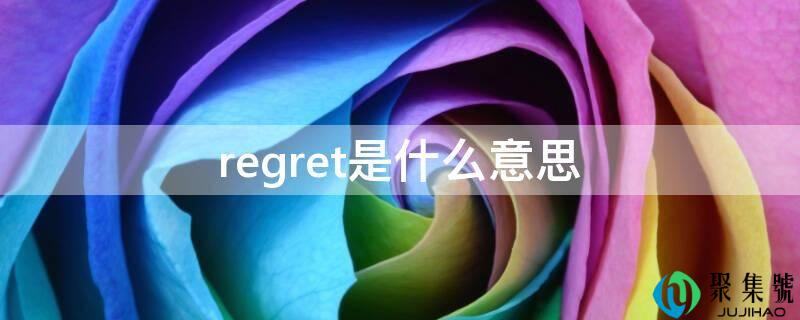regret是什么意思