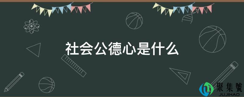 社会公德心是什么