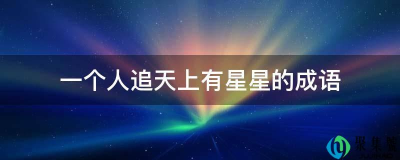 一个人追天上有星星的成语