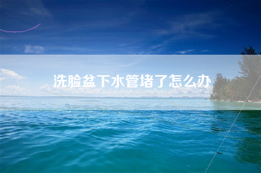 洗脸盆下水管堵了怎么办
